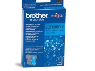 Brother LC1100HYC cyan blækpatron 10