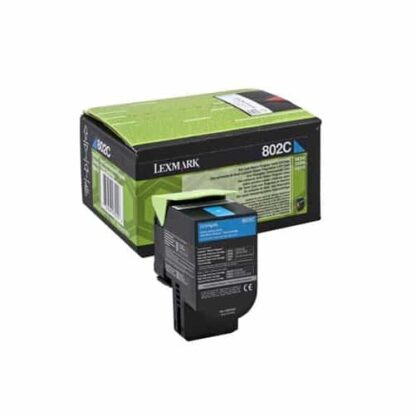 Lexmark 802C cyan toner 1.000 sider - 80C20C0 - original