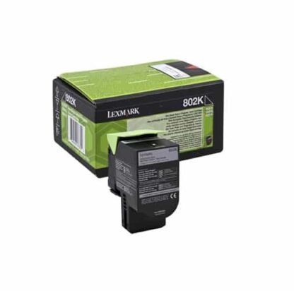 Lexmark 802K sort toner 1.000 sider - 80C20K0 - original