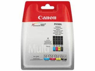 Multi pack! Canon CLI-551 BK-C-M-Y blækpatron 28ml - 6509B009 - original