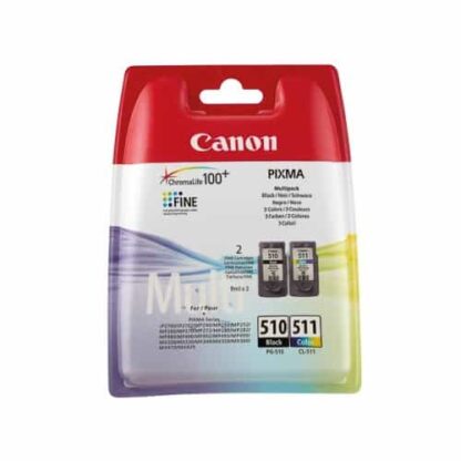 Multi pack! Canon PG-510/CL-511 1 x Sort 1 x Farve blækpatron - 2970B010 - original