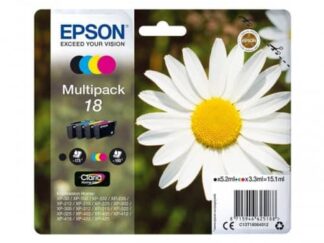 Multi pack! Epson 18 BK-C-M-Y blækpatron 15