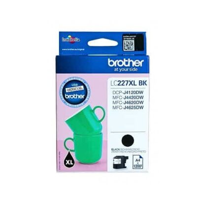 Brother LC227XLBK schwarz tintenpatrone 1200 seiten - LC227XLBK - original