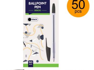 Kuglepen ballpoint 9900 sort 50 stk