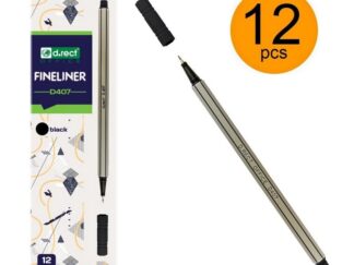 Fineliner leviatan d407 12 stk sort