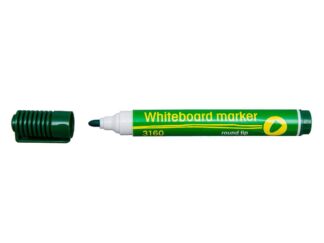 Whiteboard marker 12 stk. Grøn med rund spids 1-3 mm.