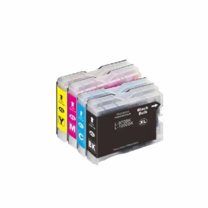 Rabattpaket! Brother LC1000 - 4 farben BK-C-M-Y - Kompatibel - LC1000 - 82 ml