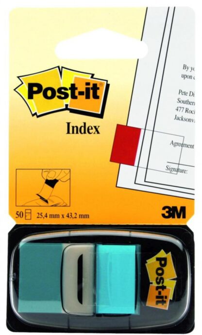 POST-IT® Register Tabs, PP, 25x43mm, hellblau, 50 Stück, 1 Pck.