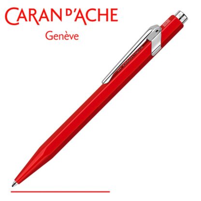 CARAN D'ACHE 849 Classic Line Rollerball-Stift, M, Rot mit roter Tinte, 1 Stück