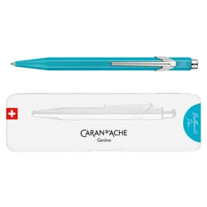 CARAN D'ACHE 849 Colormat-X Stift, M, in Box, türkis, 1 Stück