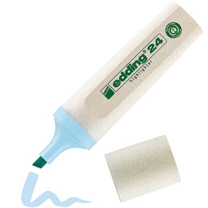 Textmarker E-24 ECOLINE EDDING, 2-5 mm, pastellblau, 10 Stück
