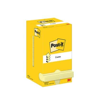 Haftnotizen Post-it® Z-Notes (R-330), 76x76mm, 12x100 Blatt, gelb 1 Stück
