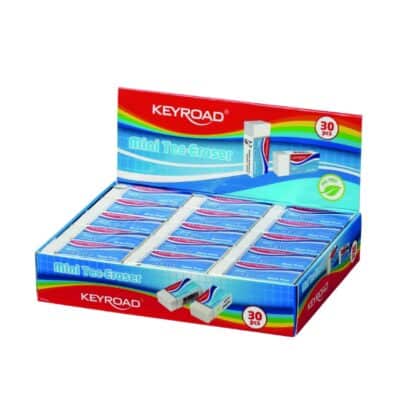KEYROAD Kleiner Technikradierer, 39,5*17,5*11,5mm, 30 Stück/Displaybox