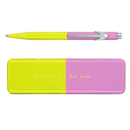 CARAN D'ACHE 849 Paul Smith Edition 4, M, in einer Box, Chartreuse/Rose, 1 Stück