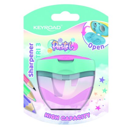 Keyroad Kompakt-Spitzer aus Kunststoff, Blisterpackung, 1 Stück