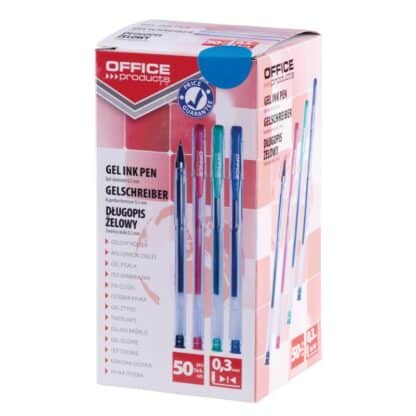 Gelstifte OFFICE PRODUCTS Classic 0.5mm, blau 50 Stück