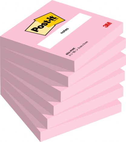 Karten POST-IT®, 76x76mm, 6x100 Karten, pink 1 PA