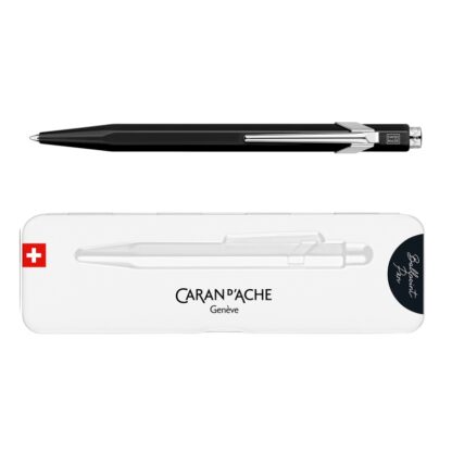 Kugelschreiber CARAN D'ACHE 849 Pop Line Fluo, M, mit Etui, schwarz, 1 Stück