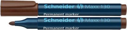 Permanent marker SCHNEIDER Maxx 130, rund, 1-3 mm, braun, 10 Stk.