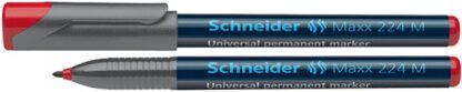 Universal Permanentmarker SCHNEIDER Maxx 224, M, 1,0mm, rot, 10 Stk.