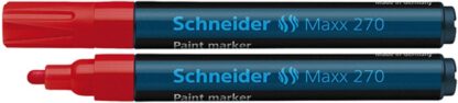 Olie markør SCHNEIDER Maxx 270, rund, 1-3mm, rød 1 stk.
