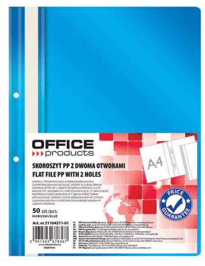 Berichtsmappe A4 Blau Transparente Vorderseite 50 Stk.