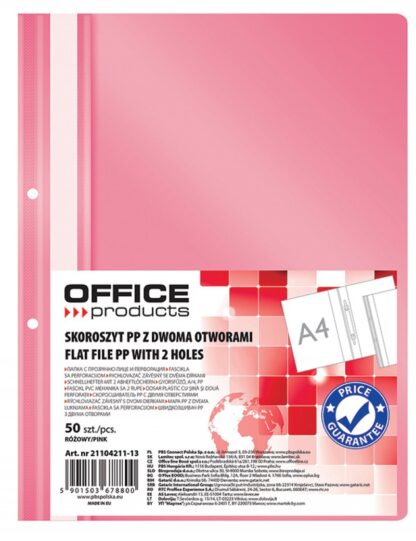 Berichtsmappe A4 Pink Polypropylen 50 Stk.