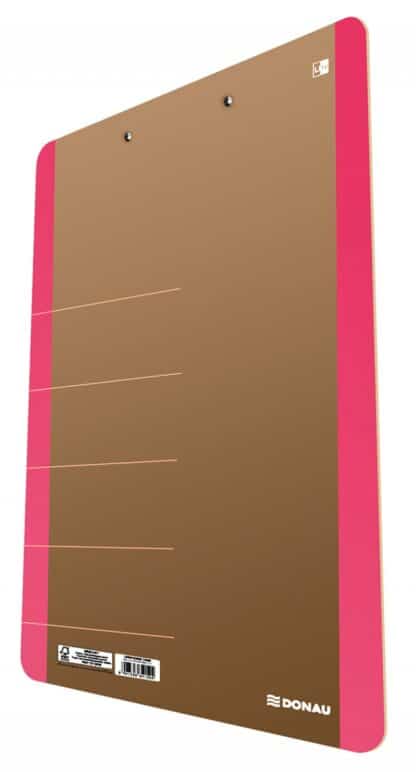 Schreibplatte A4 Pink Karton Mit Klemme 1 Stk.
