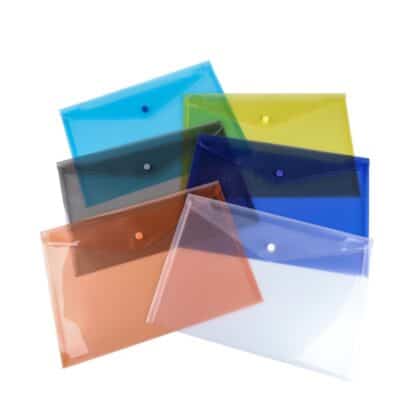 Mappe A4 PP Druckknopfverschluss Sortierte Farben 1 Stk.
