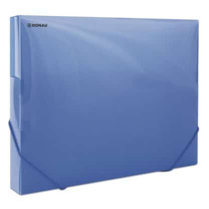 Elastische erweiterbare Mappe A4 Transparent Blau 1 Stk.