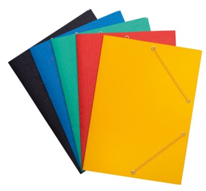 Elastische Mappe A4 3-Klappen 390gsm sortierte Farben 25 Stk.