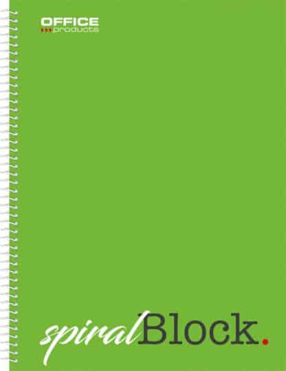 Notizbuch A4 kariert 80 Seiten 70gsm grün 5 Stk.