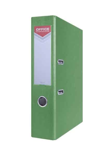 A4-Ordner OFFICE PRODUCT, 75mm, Grün, PP-beschichtet, Wiederverwendbar