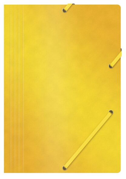 Elastische Mappe A4 gelb 390gsm 3 Klappen 10 Stk.