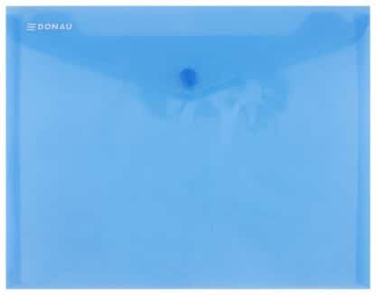 Kuvertmappe DONAU C5 blau transparent 180 Mikron 1 Stk.
