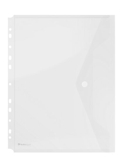 Dokumentenmappe A4 transparent mit Druckknopf 1 Stk.