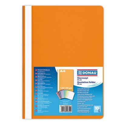 Berichtsmappe A4 Orange 120/180 Mikron 10 Stk.