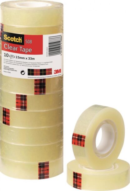 Büroband transparent gelb 15mm x 33m 1 Stk.
