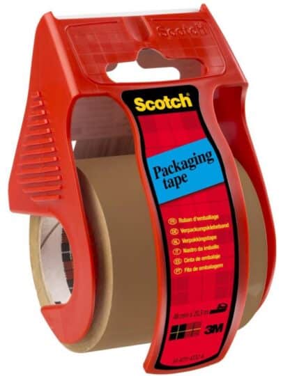 Packband Braun mit Abroller für Versand, 1 Stk.