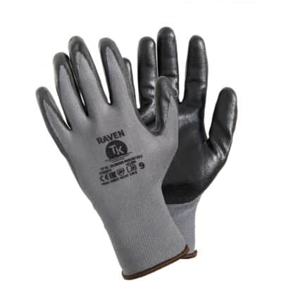 Montagehandschuhe Raven Grau PU-Beschichtung Gr. 9 12 Stk.