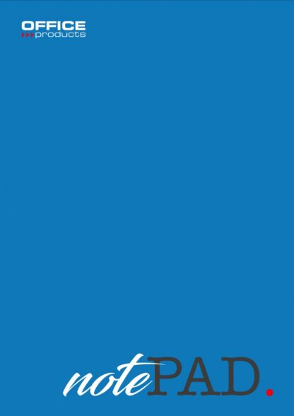 Büroblock A4 kariert 100 Blatt 60gsm blau 10 Stk.
