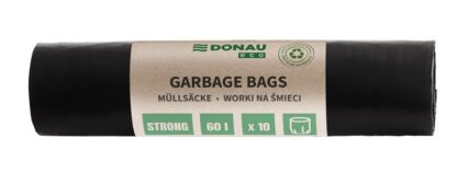 Müllbeutel LDPE 60L 100% recycelt Schwarz 1 Stk.