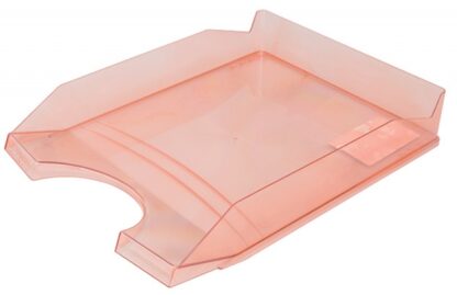 Briefablage A4 Transparent Rot Polystyrol Polypropylen 1 Stk.