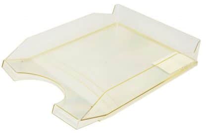 Briefablage A4 Transparent Gelb Polystyrol Polypropylen 1 Stk.