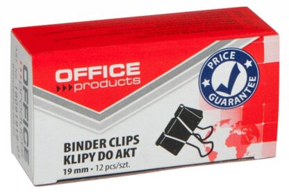 Papierklemmen schwarzes Metall 19mm Verformung 1 Stk.
