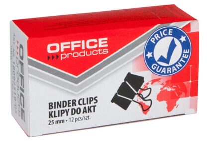 Büroklammer Office Products 25mm Schwarz Metall 1 Stk.