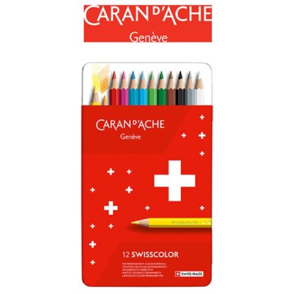 Farbige Bleistifte CARAN D'ACHE Swisscolor Metallbox 12 Stk. 1 Stk.