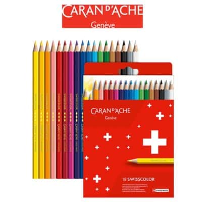Farbige Bleistifte CARAN D'ACHE Swisscolor 18 Farben 1 Stk.