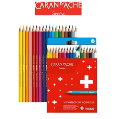 Aquarellstifte CARAN D'ACHE Swisscolor 18 Farben 1 Stk.