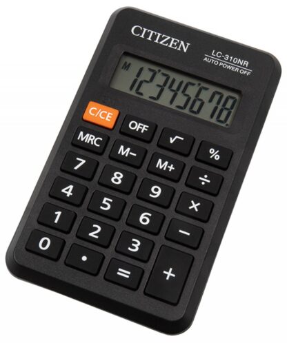 Taschenrechner CITIZEN LC310NR 8-stelliges Display schwarz 1 Stk.